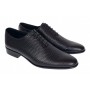 Pantofi barbati eleganti din piele naturala de culoare negru lac - GKR200LN